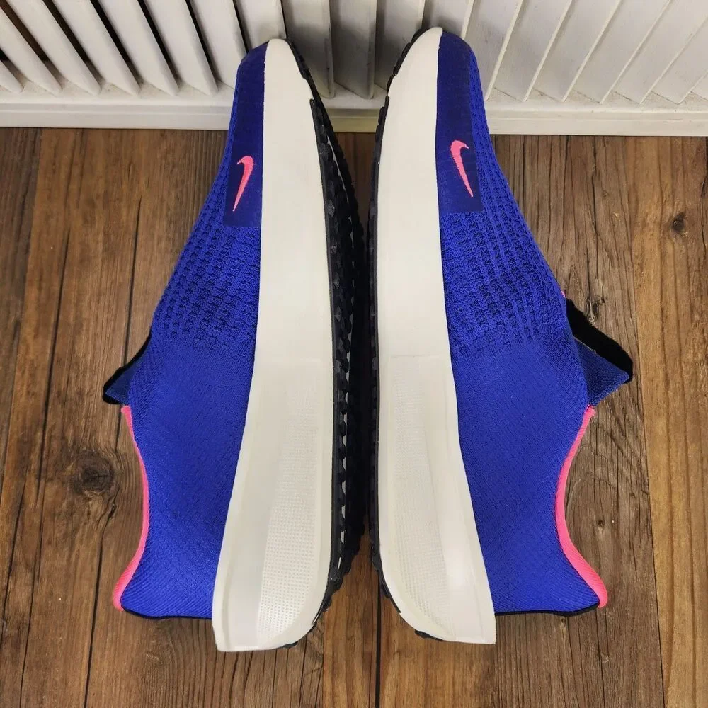 Nike Interact Run EasyOn Womens Sz 10 Blue Pink Slip On Running Shoes FV5591-500